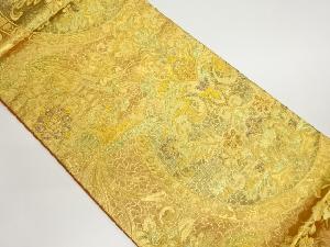 鳳凰に花唐草模様織出し袋帯